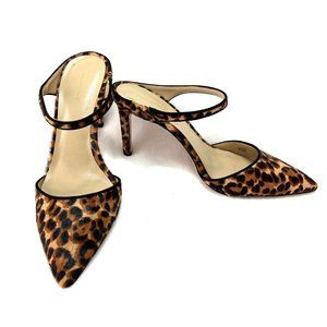 Ann Taylor Jodie Cheetah Calf Hair Mule Pumps 7